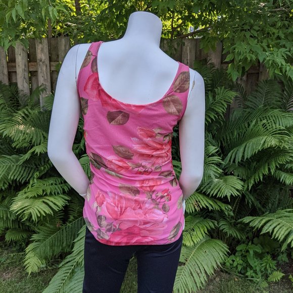 Italian Brand Rose Print top - Picture 2 of 3